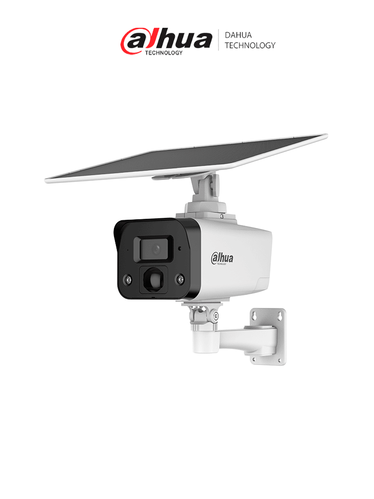 DAHUA IPC-HFW2441DG-4G-SP-B Cámara IP bullet 4G 4MP/panel solar/Batería/ SMD/ Sirena y luz de disuasión activa/Audio bidireccional/ Iluminador dual inteligente/IR 50 m/ luz cálida 30m/ Modo AOV (vídeo siempre activo)/ Ranura para Micro SD/ IP67/#LoNuevo DAHUA IPC-HFW2441DG-4G-SP-B Cámara IP bullet 4G 4MP/panel solar/Batería/ SMD/ Sirena y luz de disuasión activa/Audio bidireccional/ Iluminador dual inteligente/IR 50 m/ luz cálida 30m/ Modo AOV (vídeo siempre activo)/ Ranura para Micro SD/ IP67/#LoNuevo